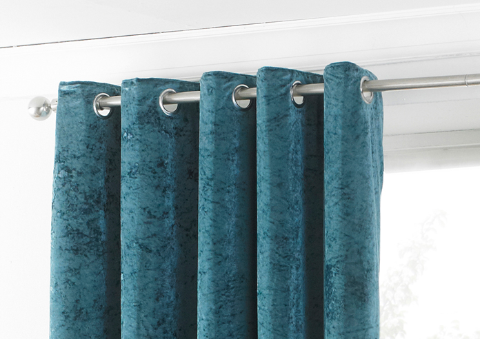Verona Eyelet, Teal - Ready Made Curtains - Image 9